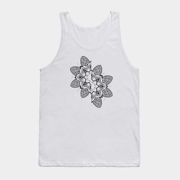 Split flower mandala Tank Top by Blacklinesw9